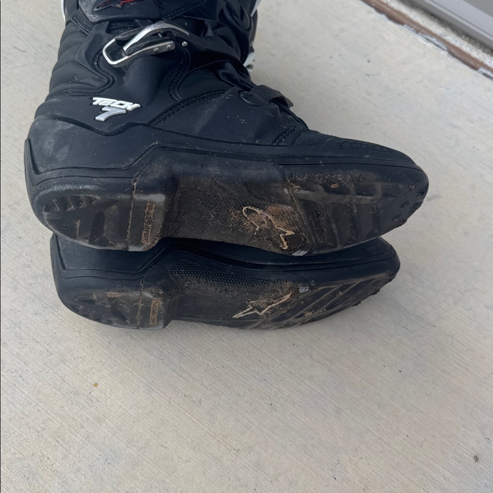 Alpinestars Black Dirt Bike Motocross Boots Tech 7 - Picture 9 of 10